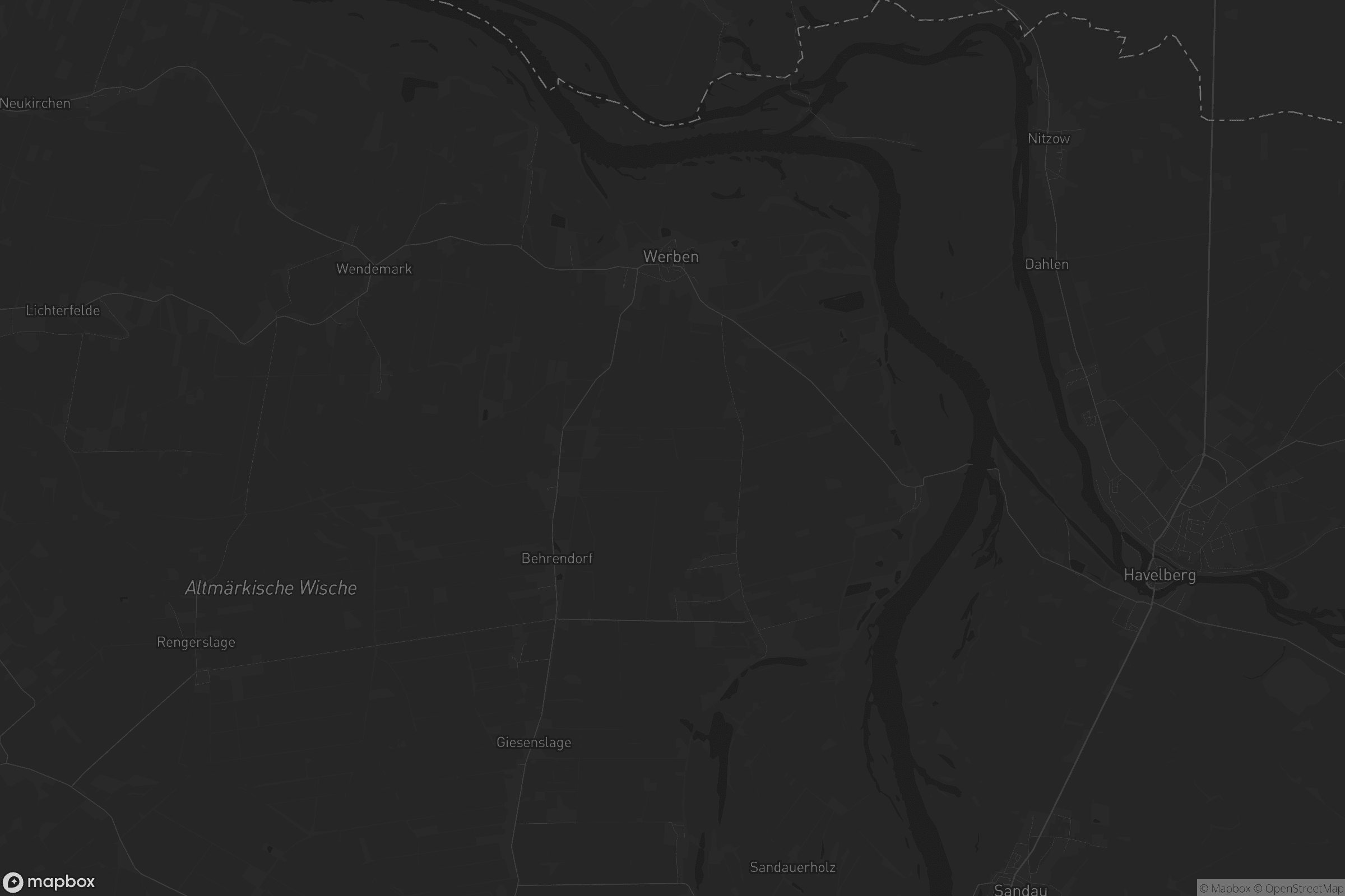 Karte von Werben (Elbe)