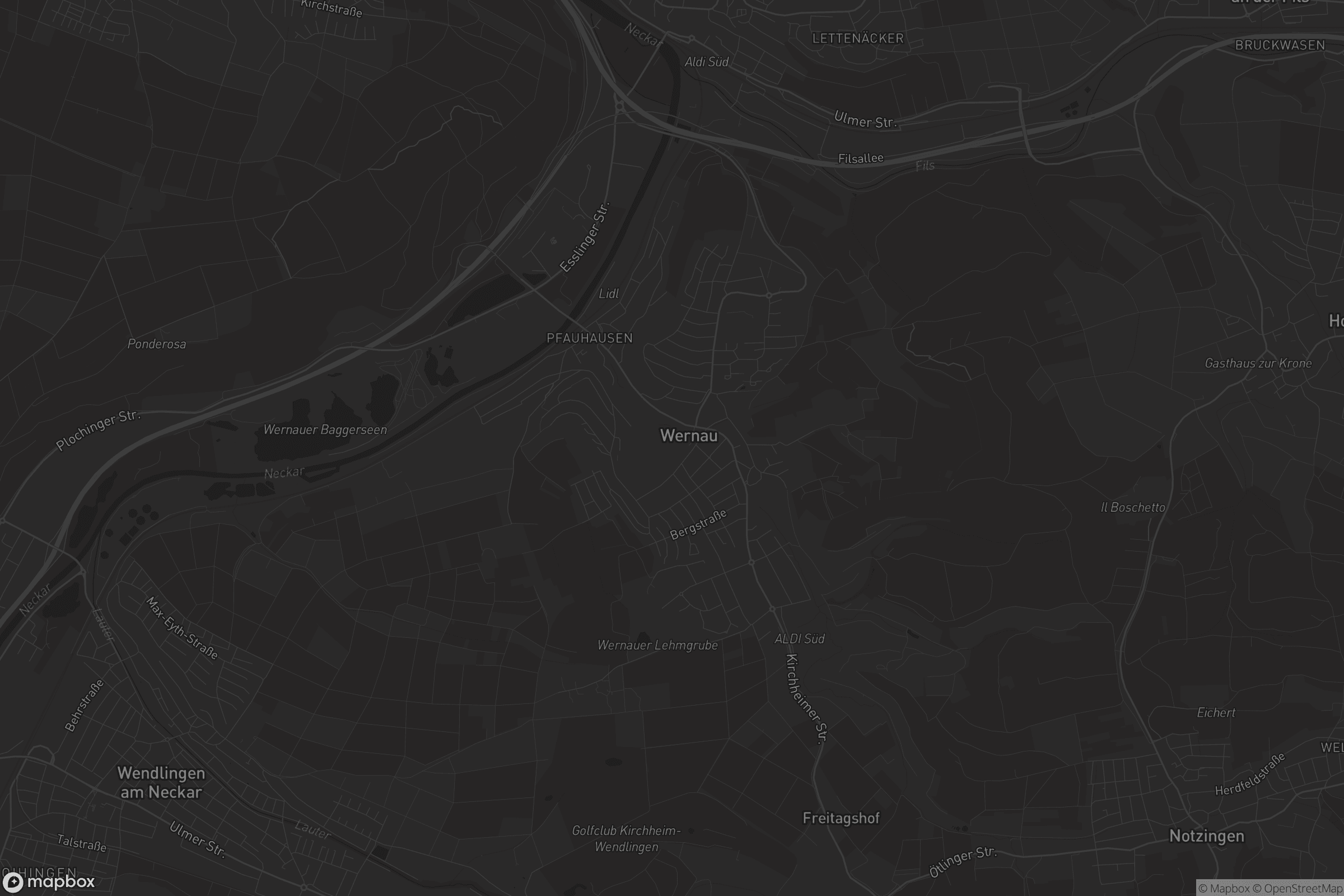 Karte von Wernau (Neckar)