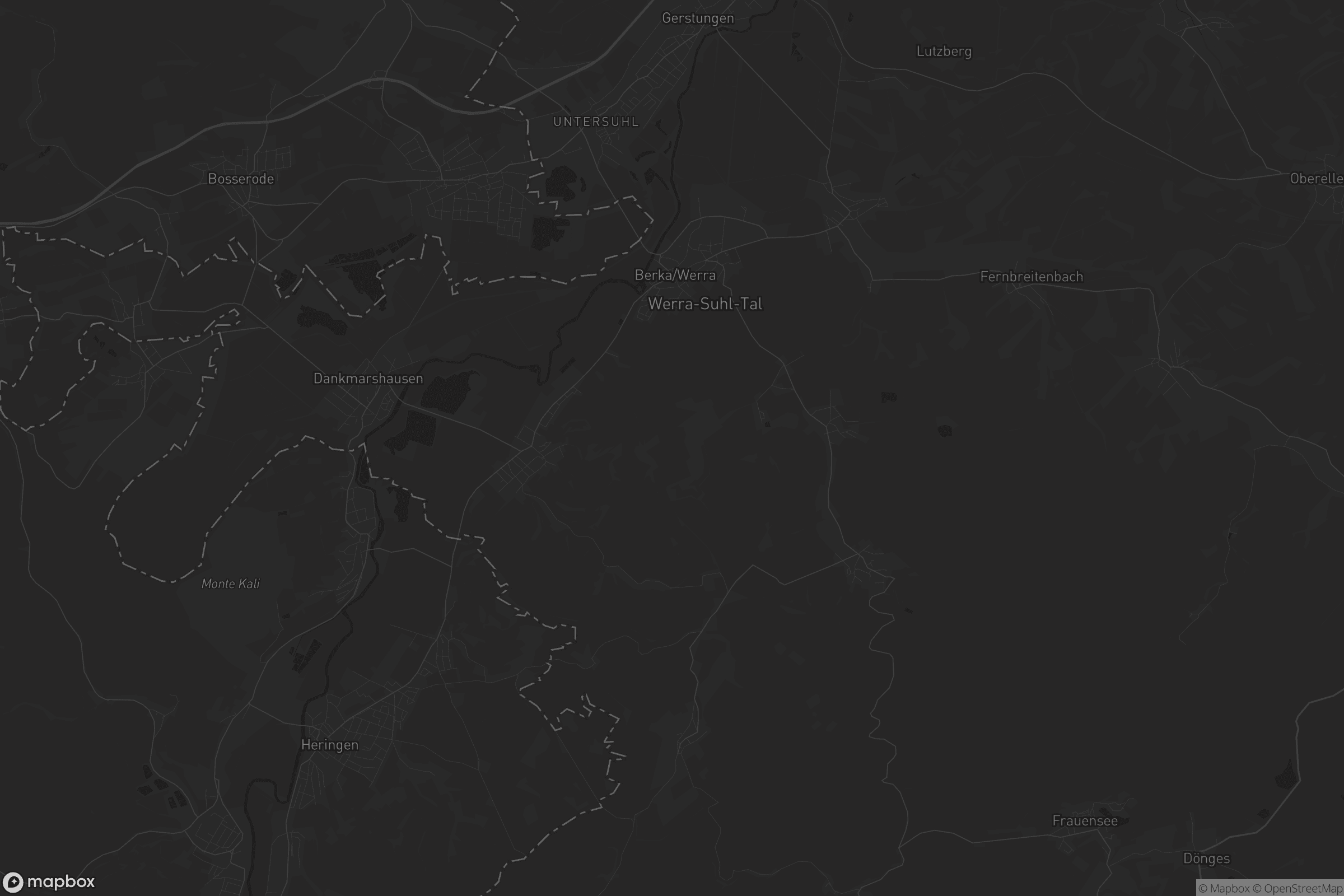 Karte von Werra-Suhl-Tal