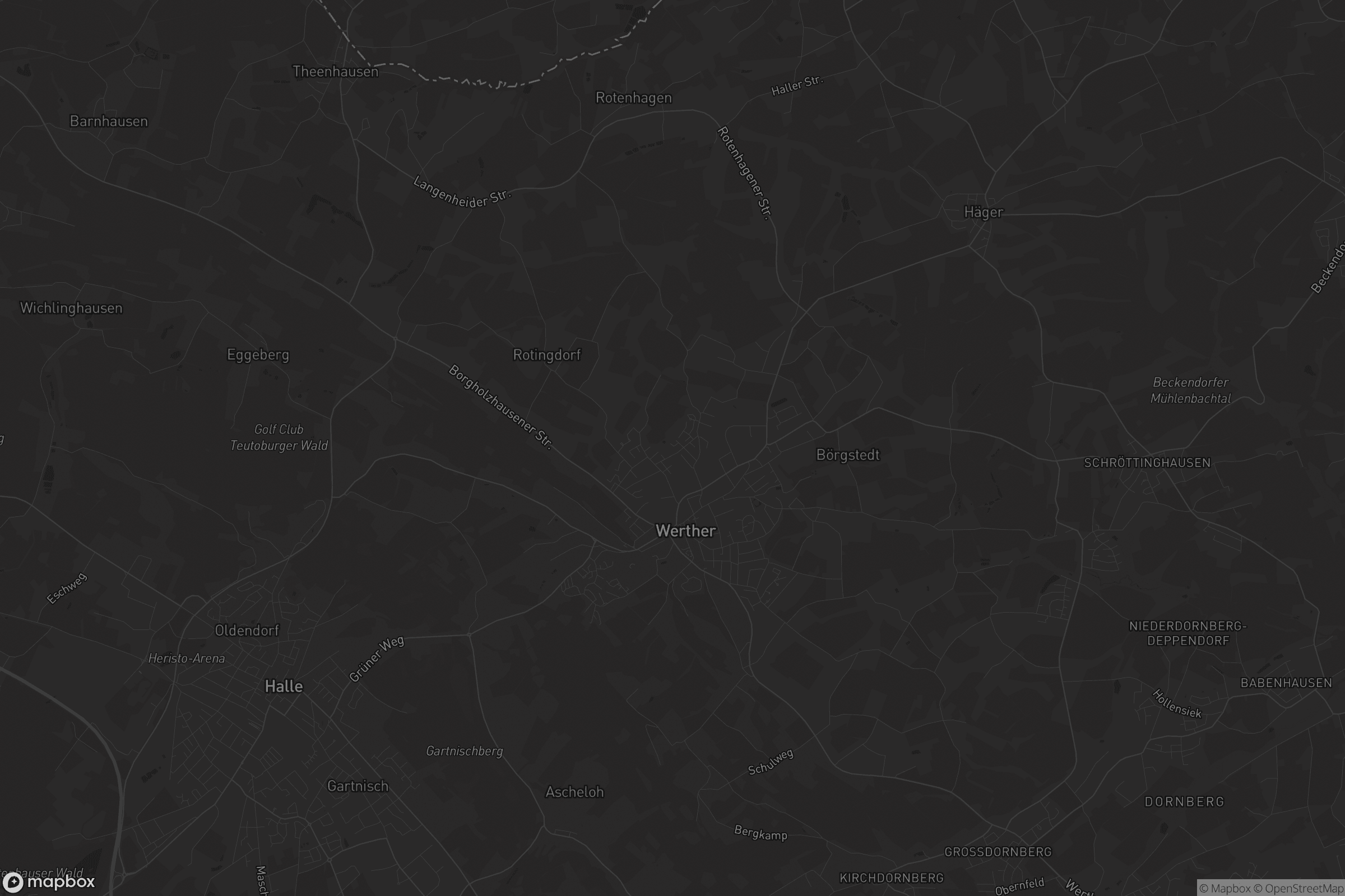 Karte von Werther (Westf.)