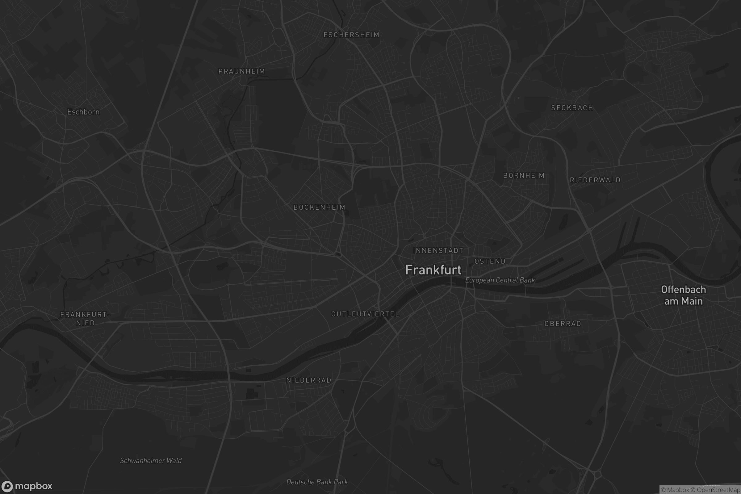 Karte von Westend Süd