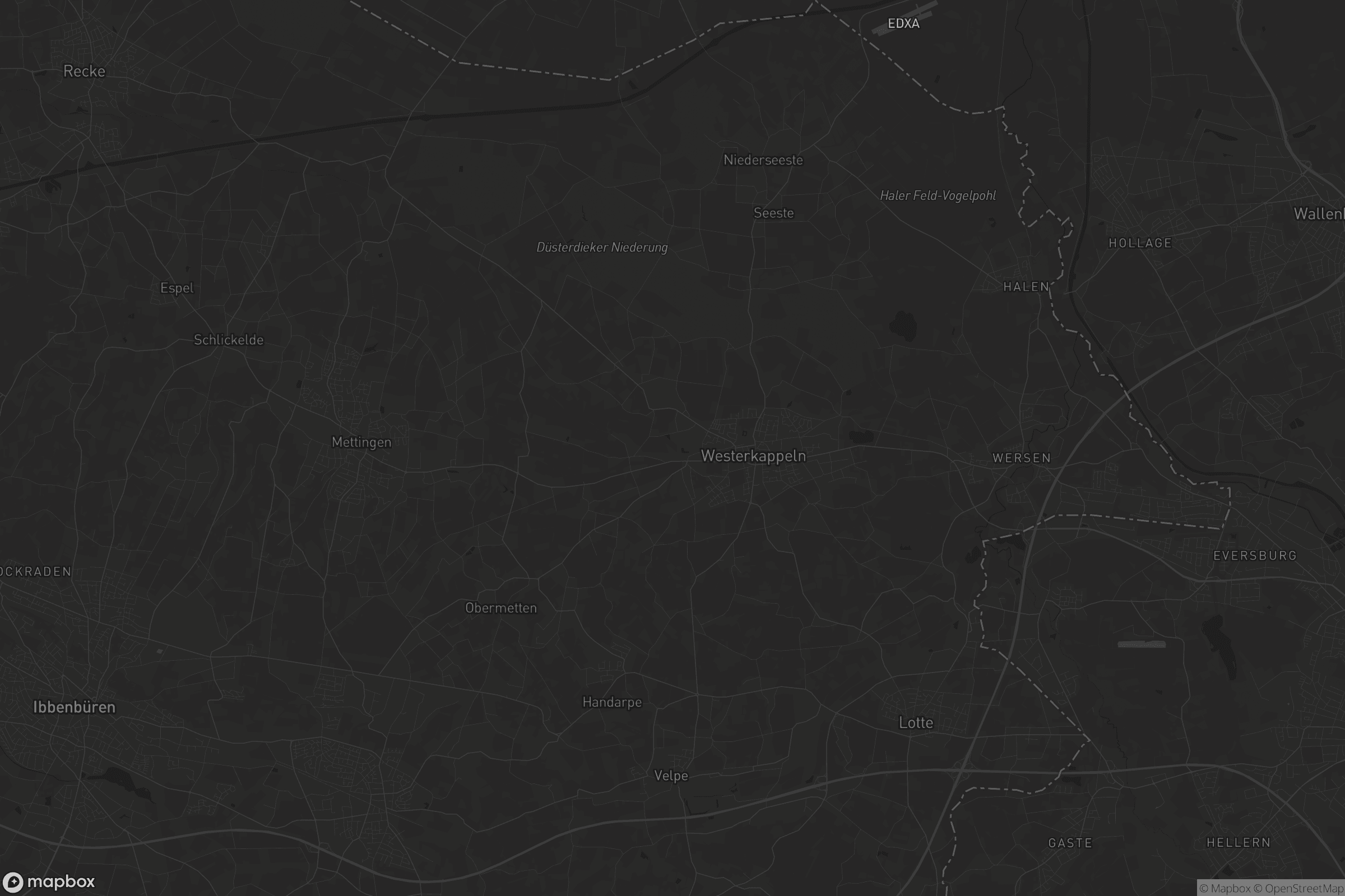 Karte von Westerkappeln