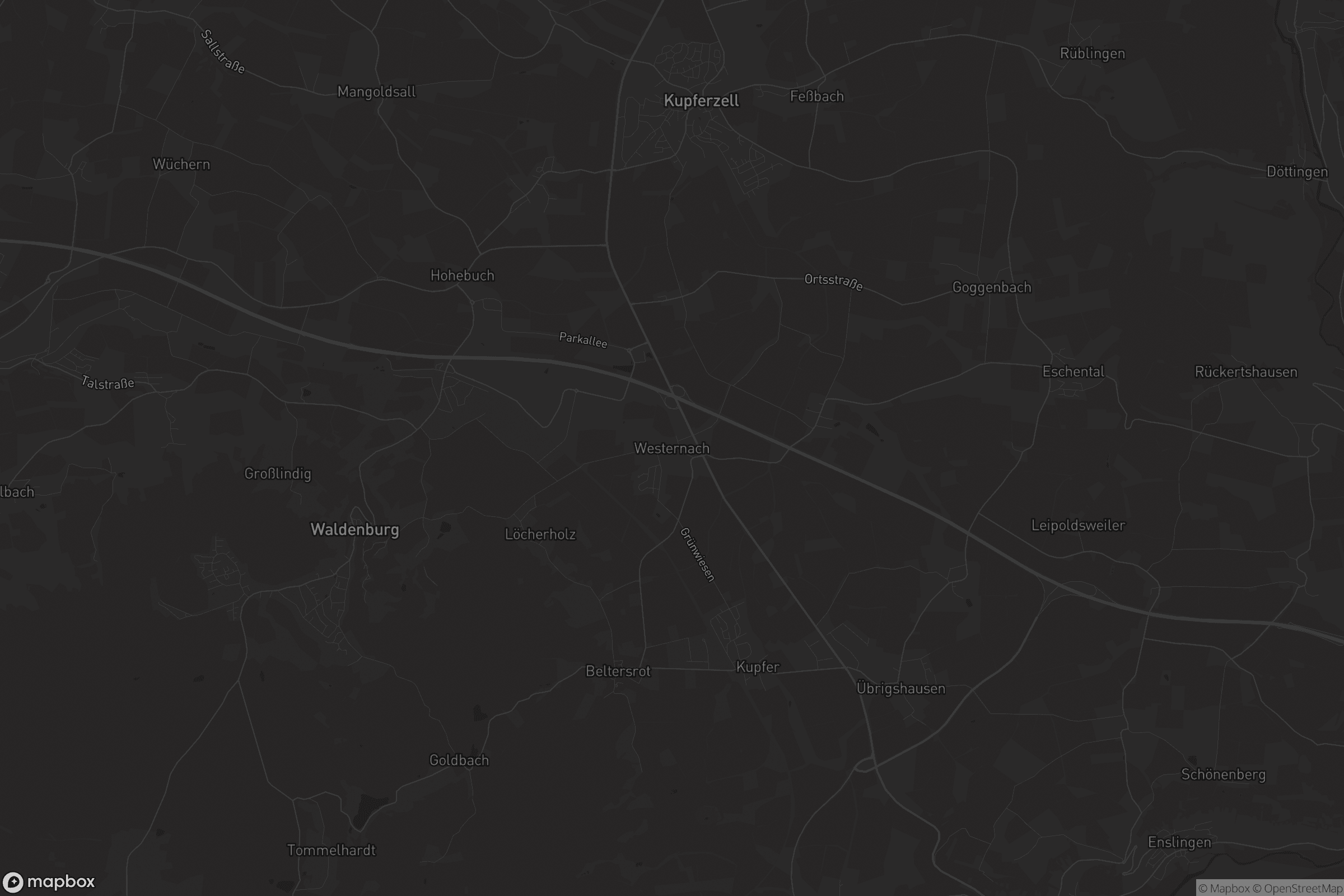 Karte von Westernach