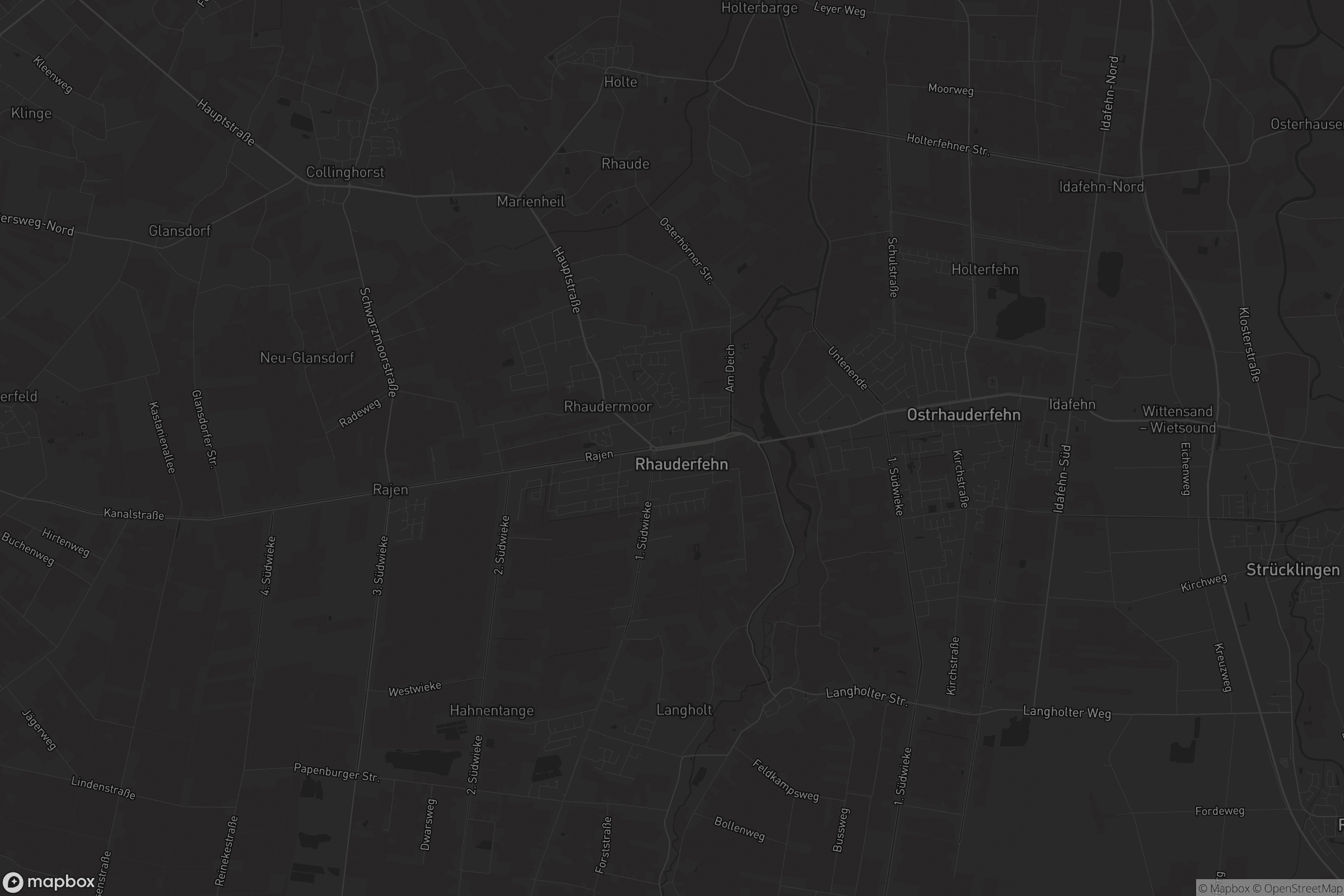 Karte von Westrhauderfehn