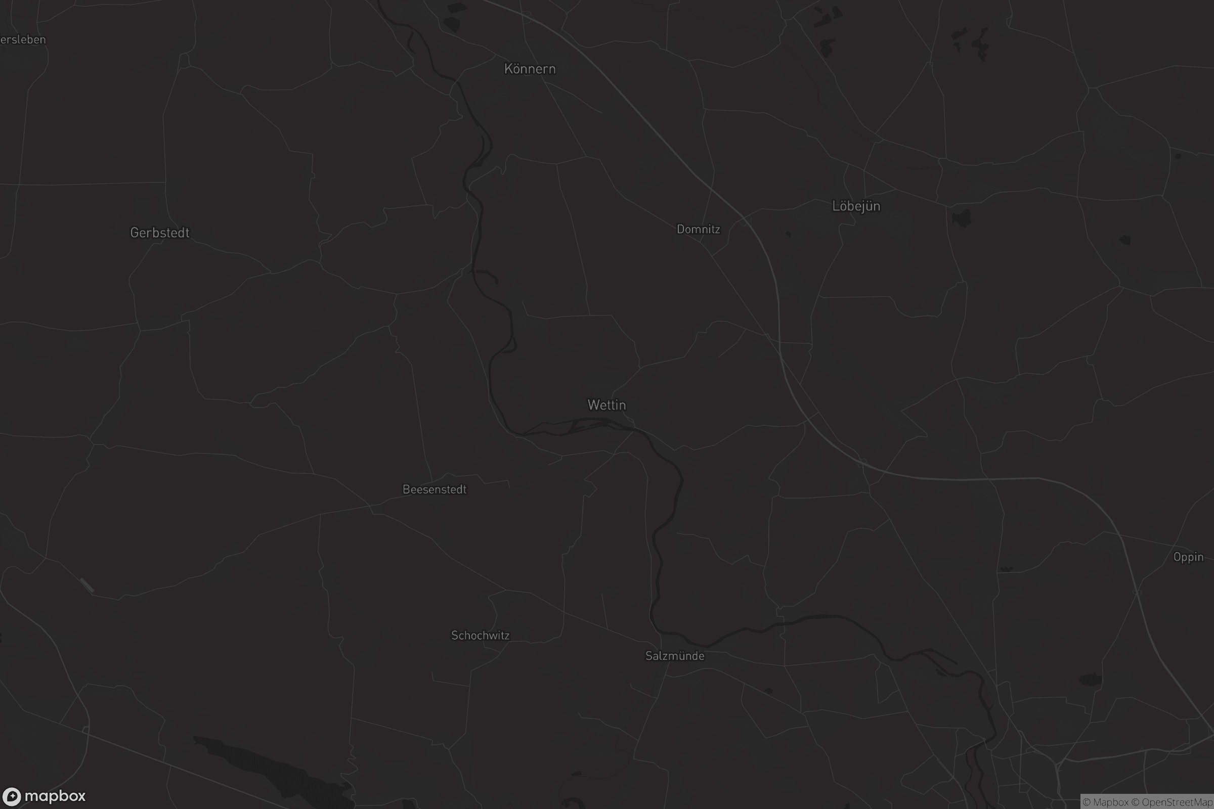 Karte von Wettin