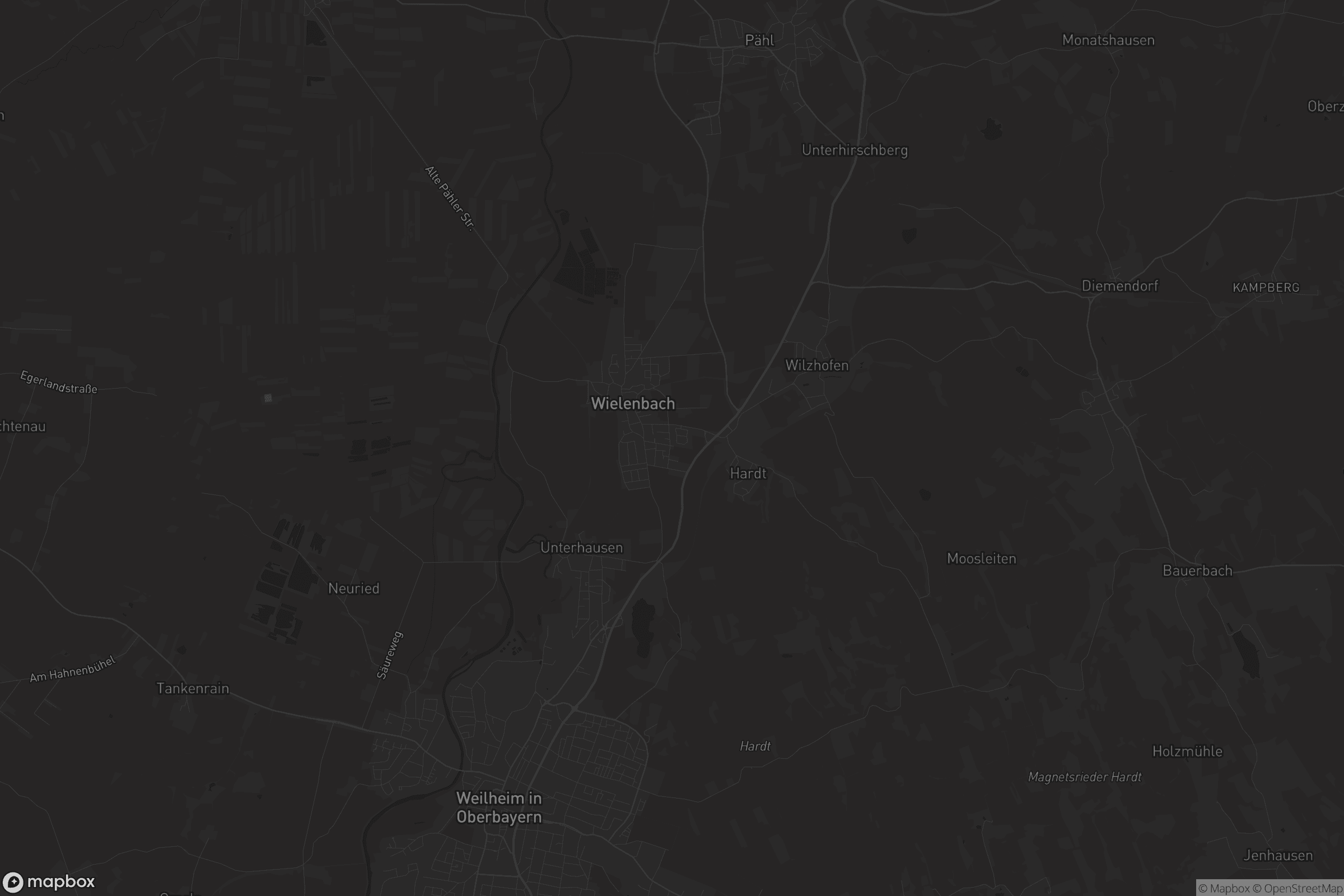 Karte von Wielenbach