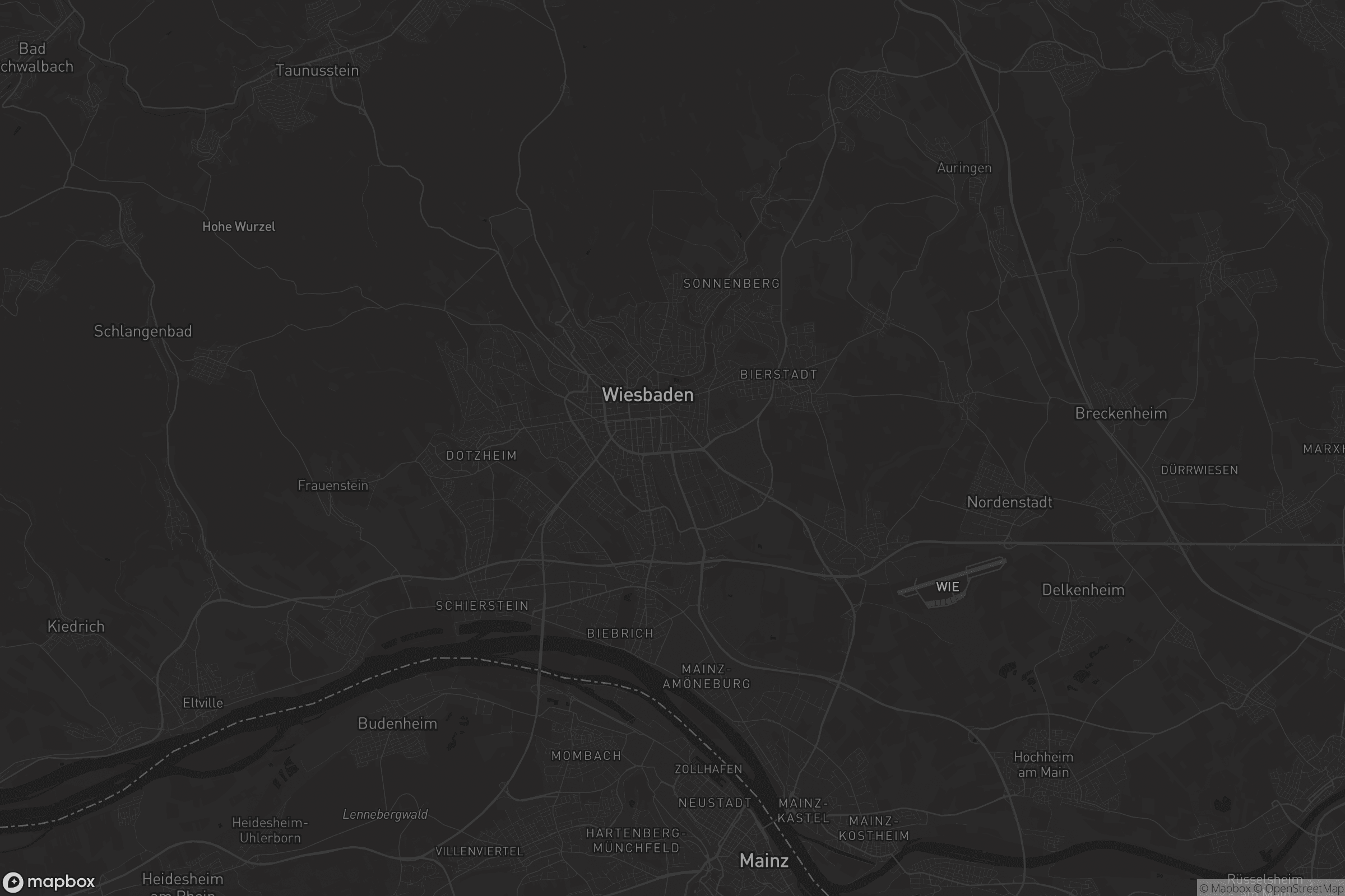 Karte von Wiesbaden