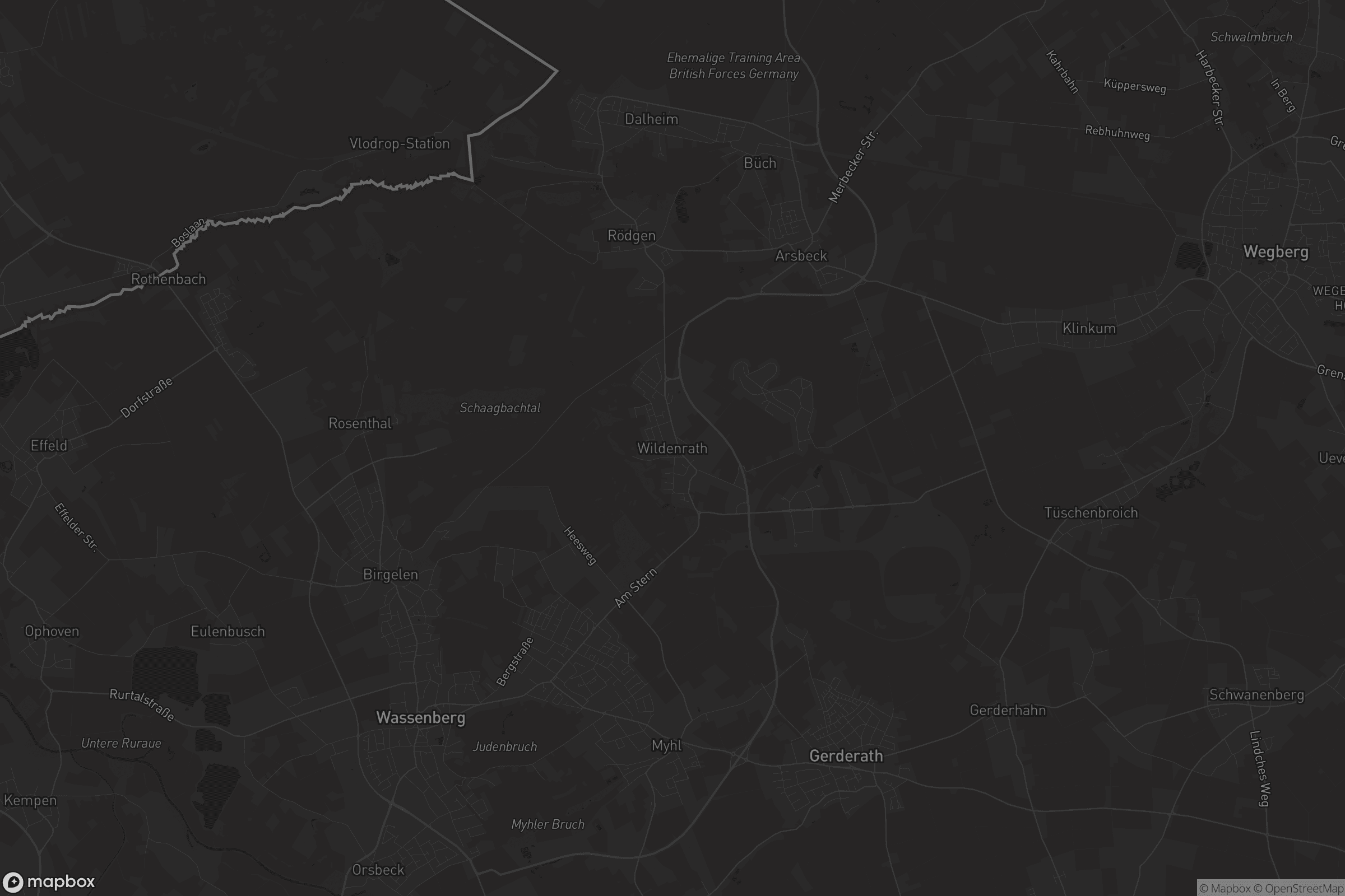 Karte von Wildenrath