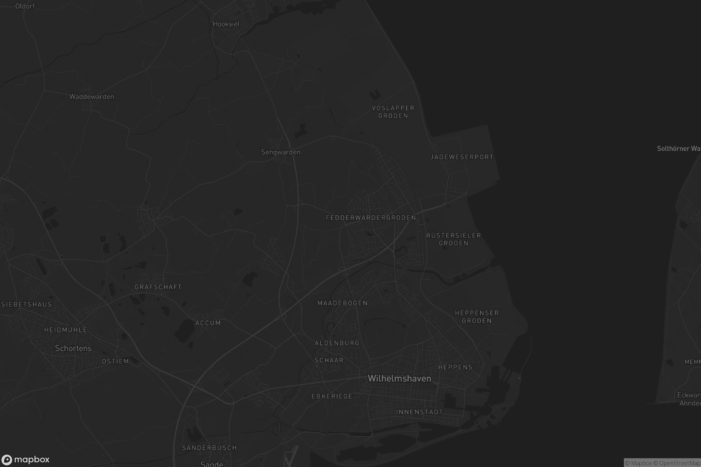 Karte von Wilhelmshaven