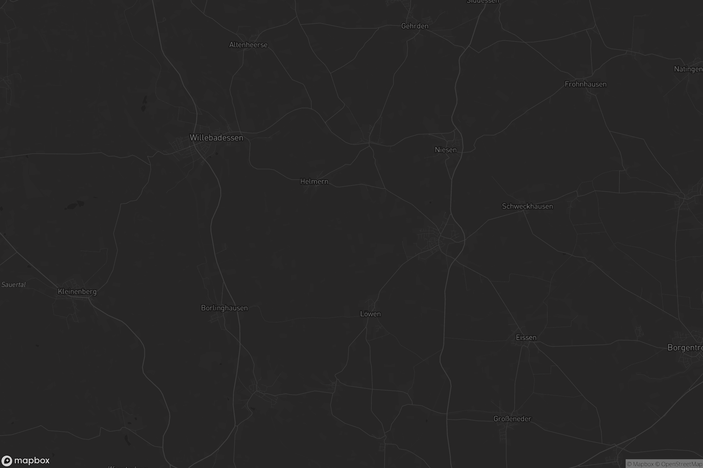 Karte von Willebadessen