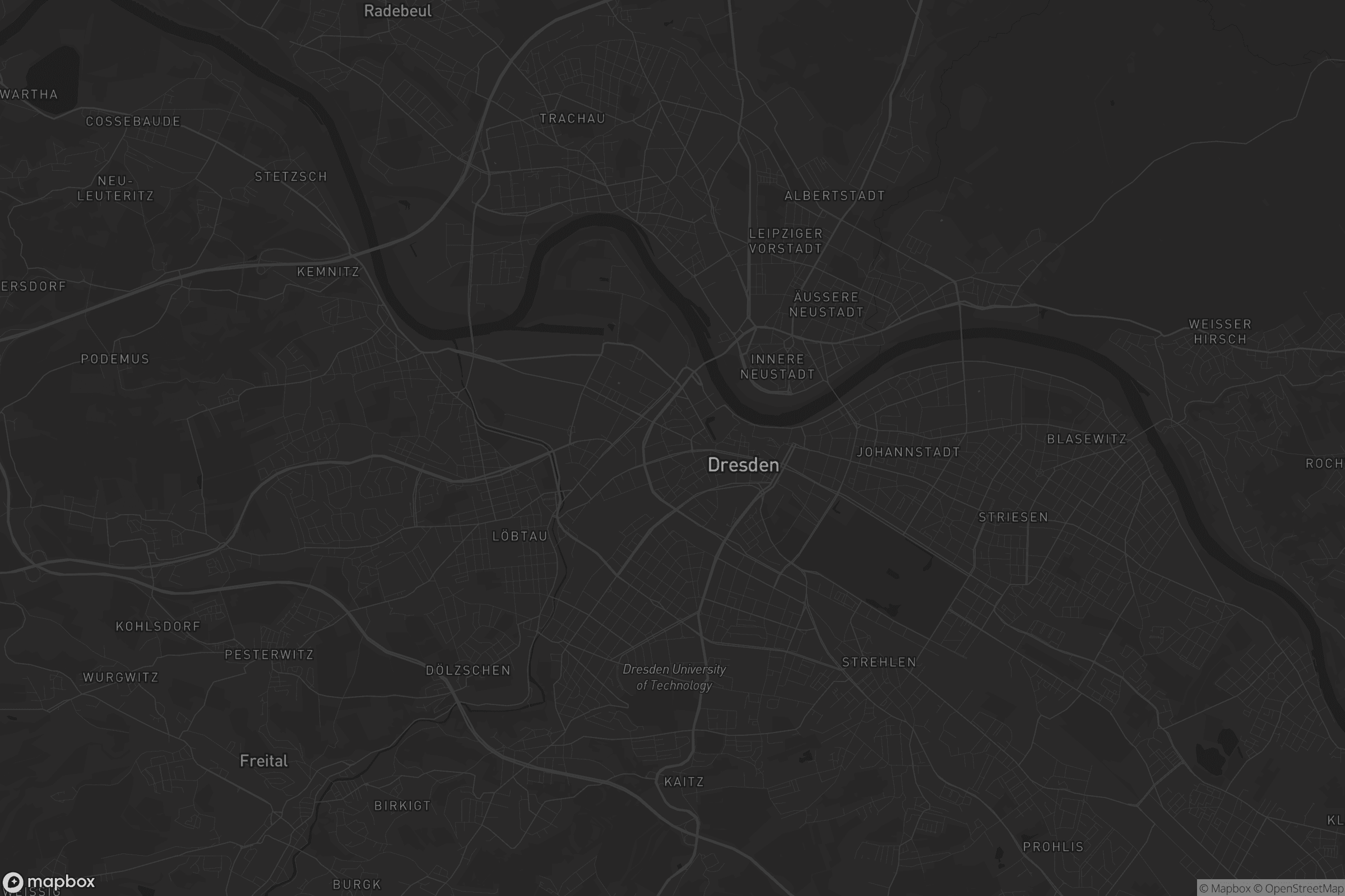 Karte von Wilsdruffer Vorstadt