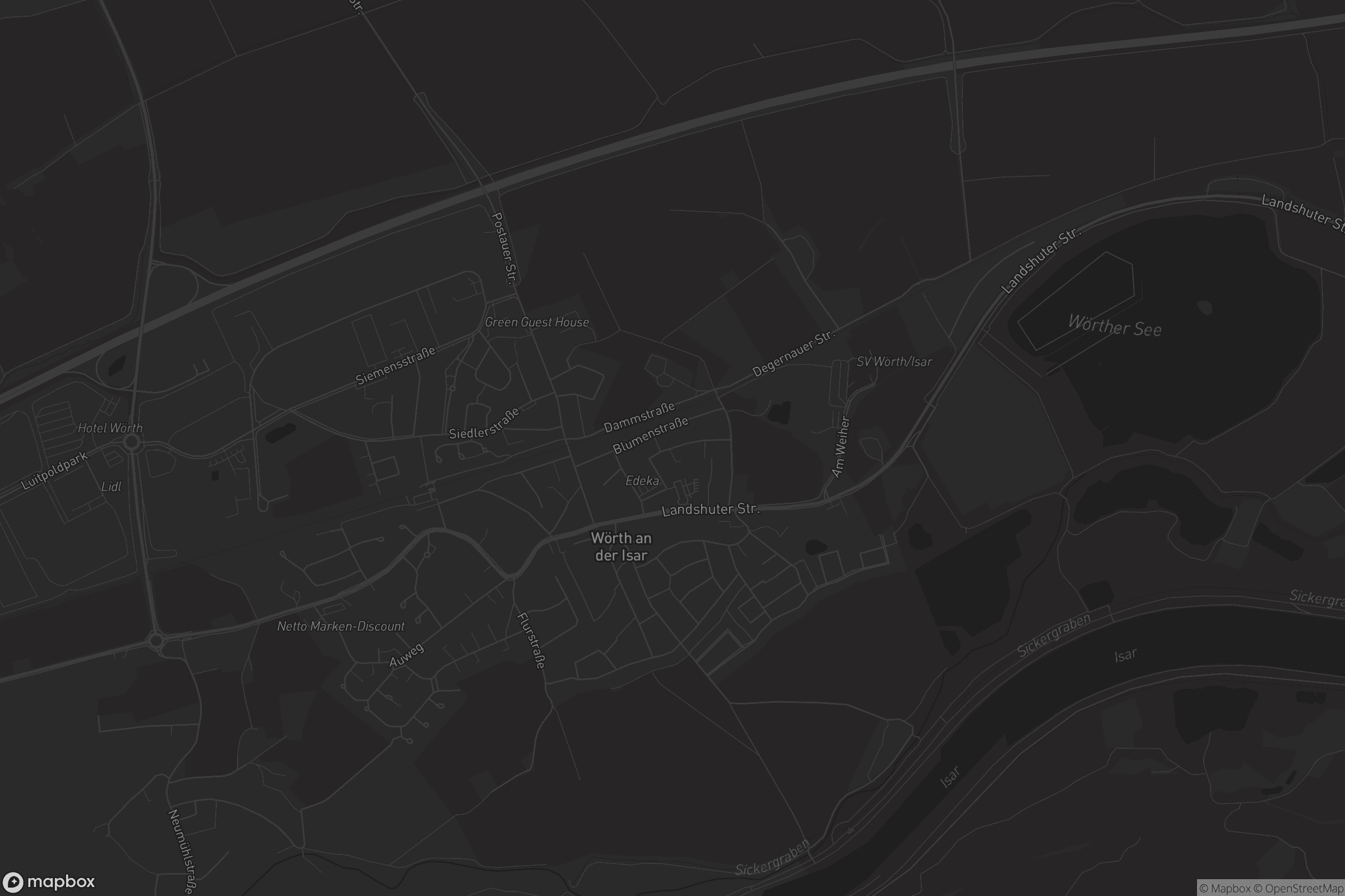 Karte von Wörth a.d.Isar