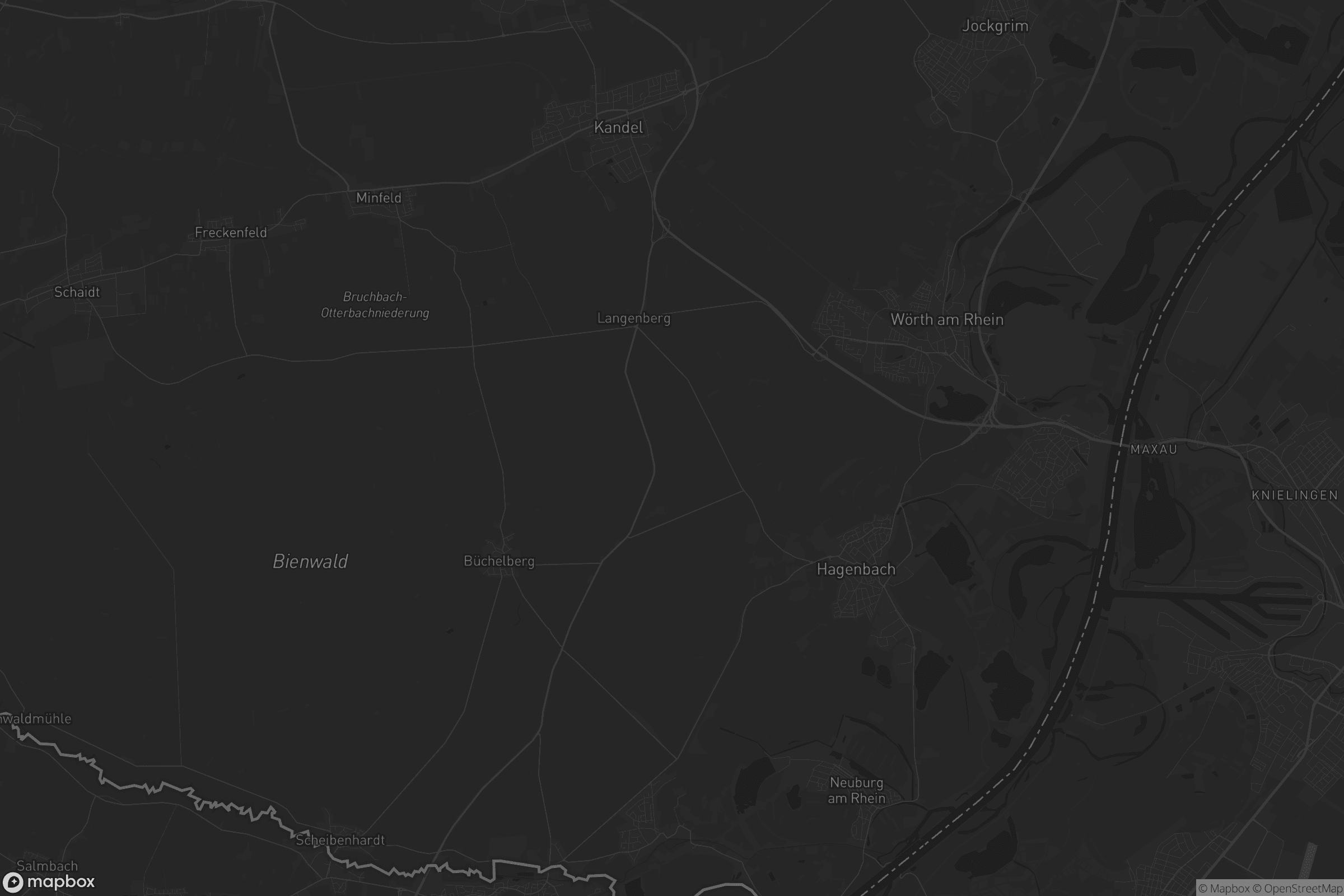 Karte von Wörth am Rhein