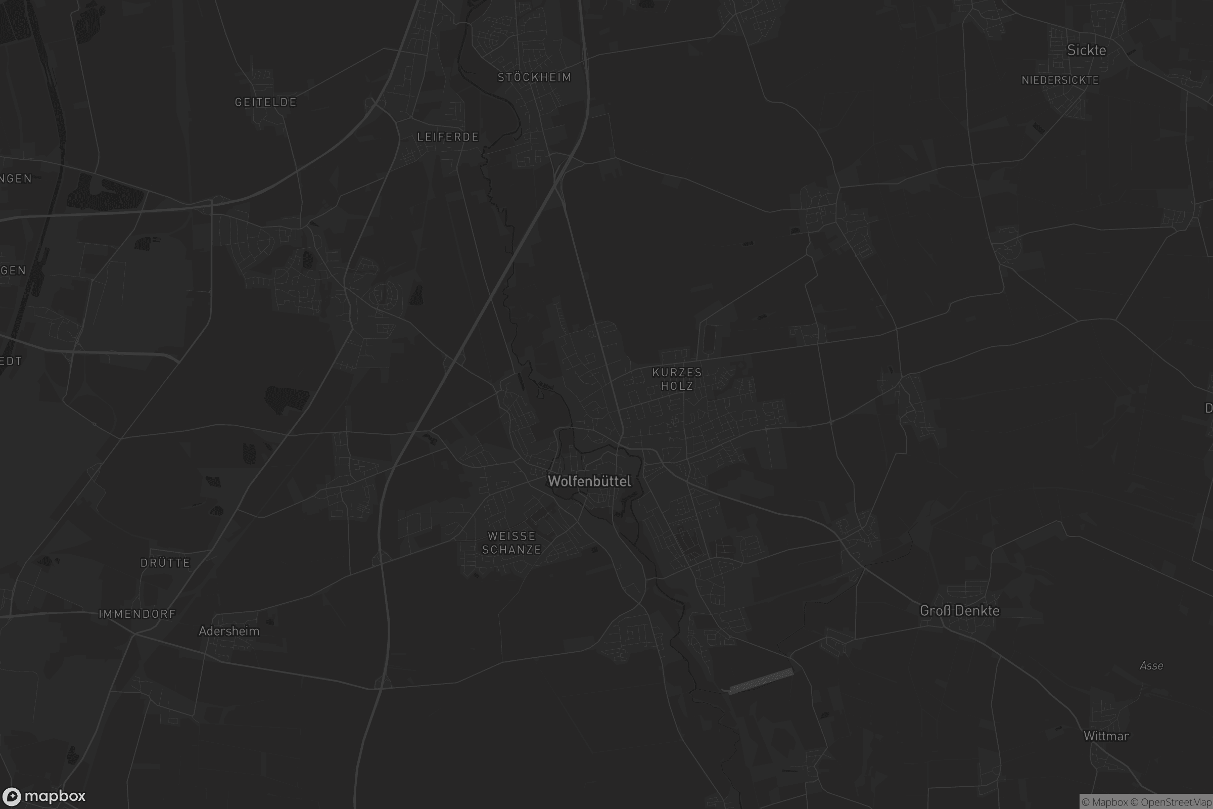 Karte von Wolfenbüttel