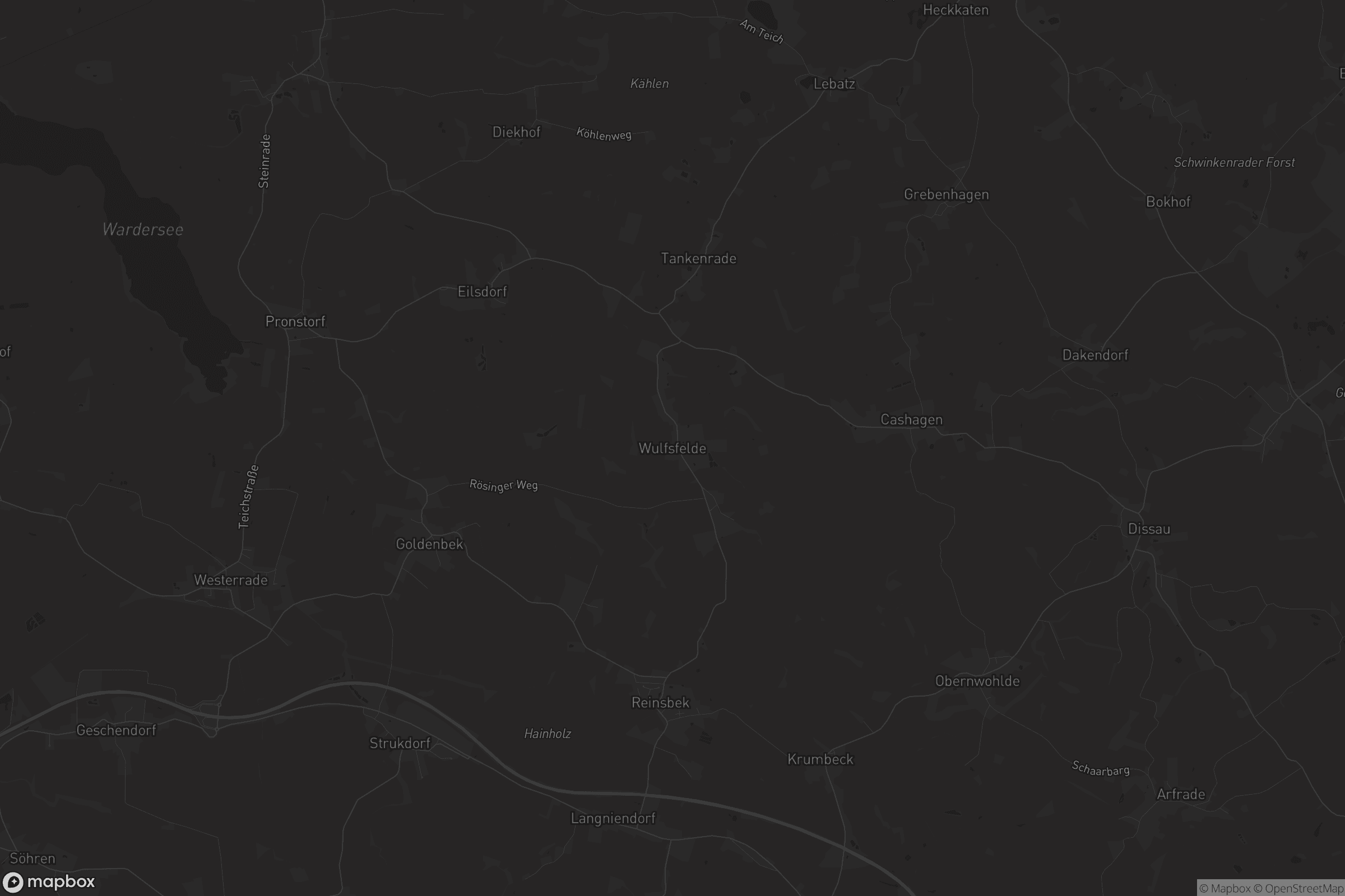 Karte von Wulfsfelde