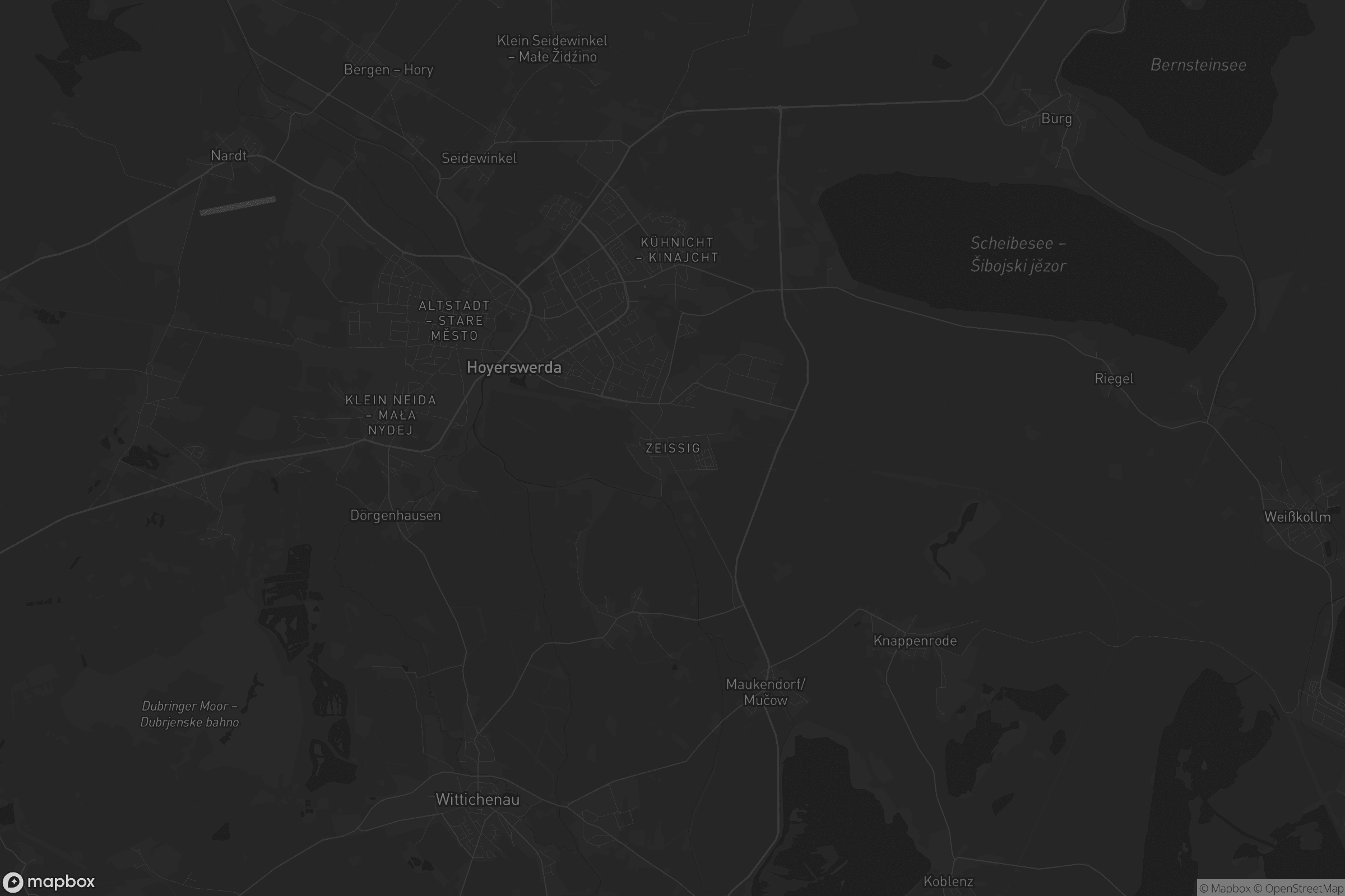 Karte von Zeißig - Ćisk