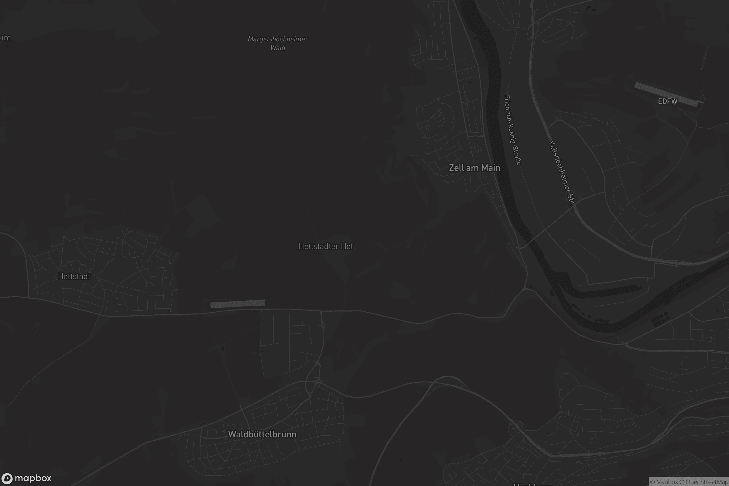 Karte von Zell am Main