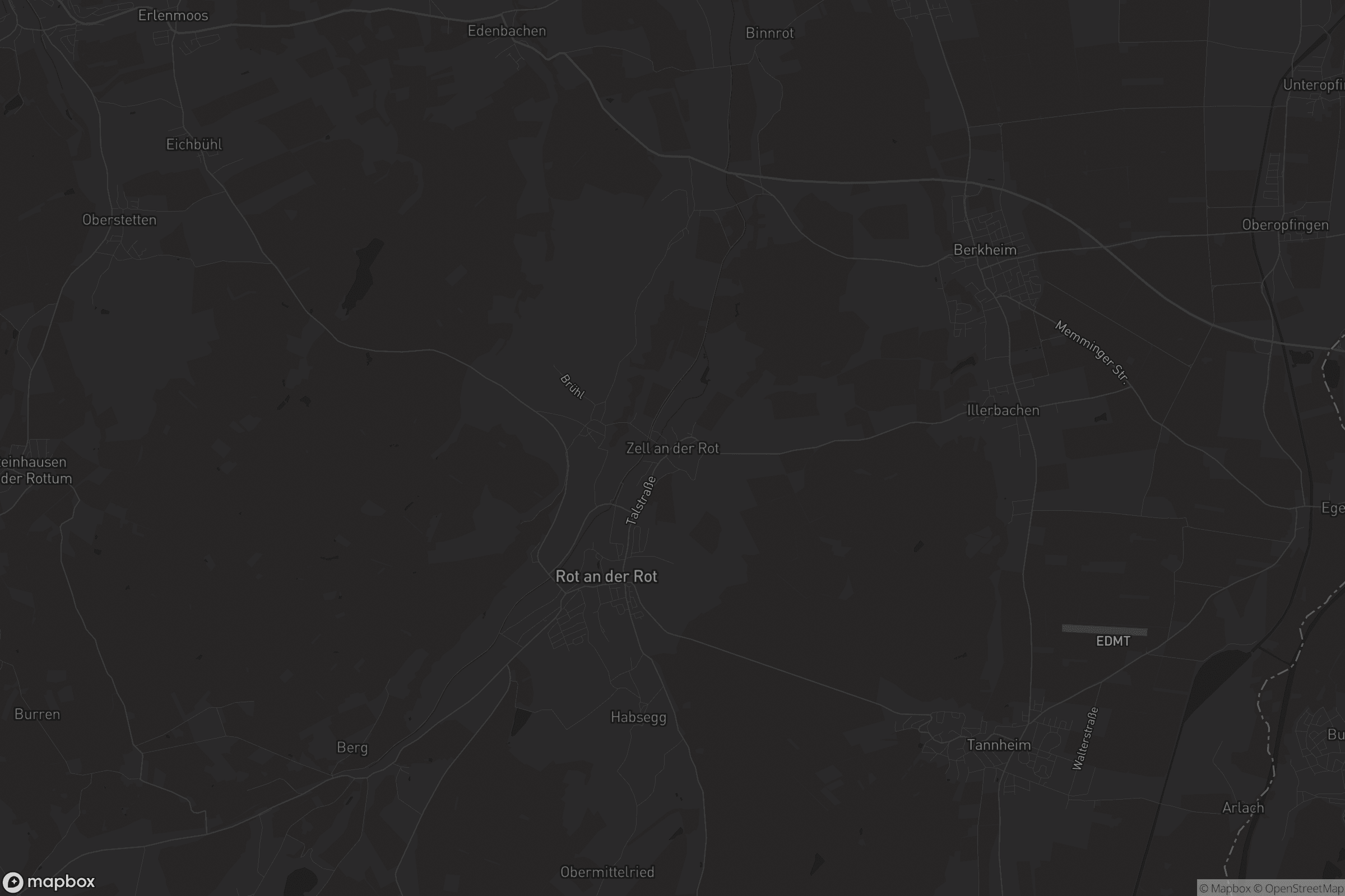 Karte von Zell an der Rot