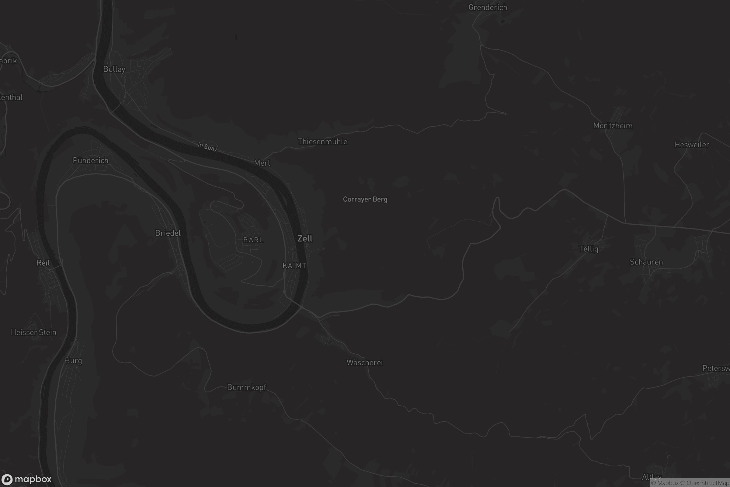 Karte von Zell (Mosel)