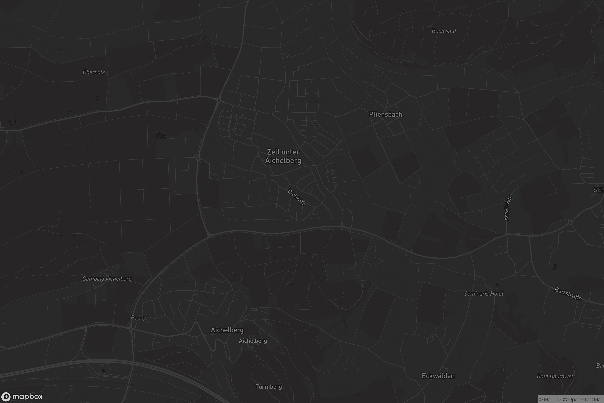 Karte von Zell unter Aichelberg