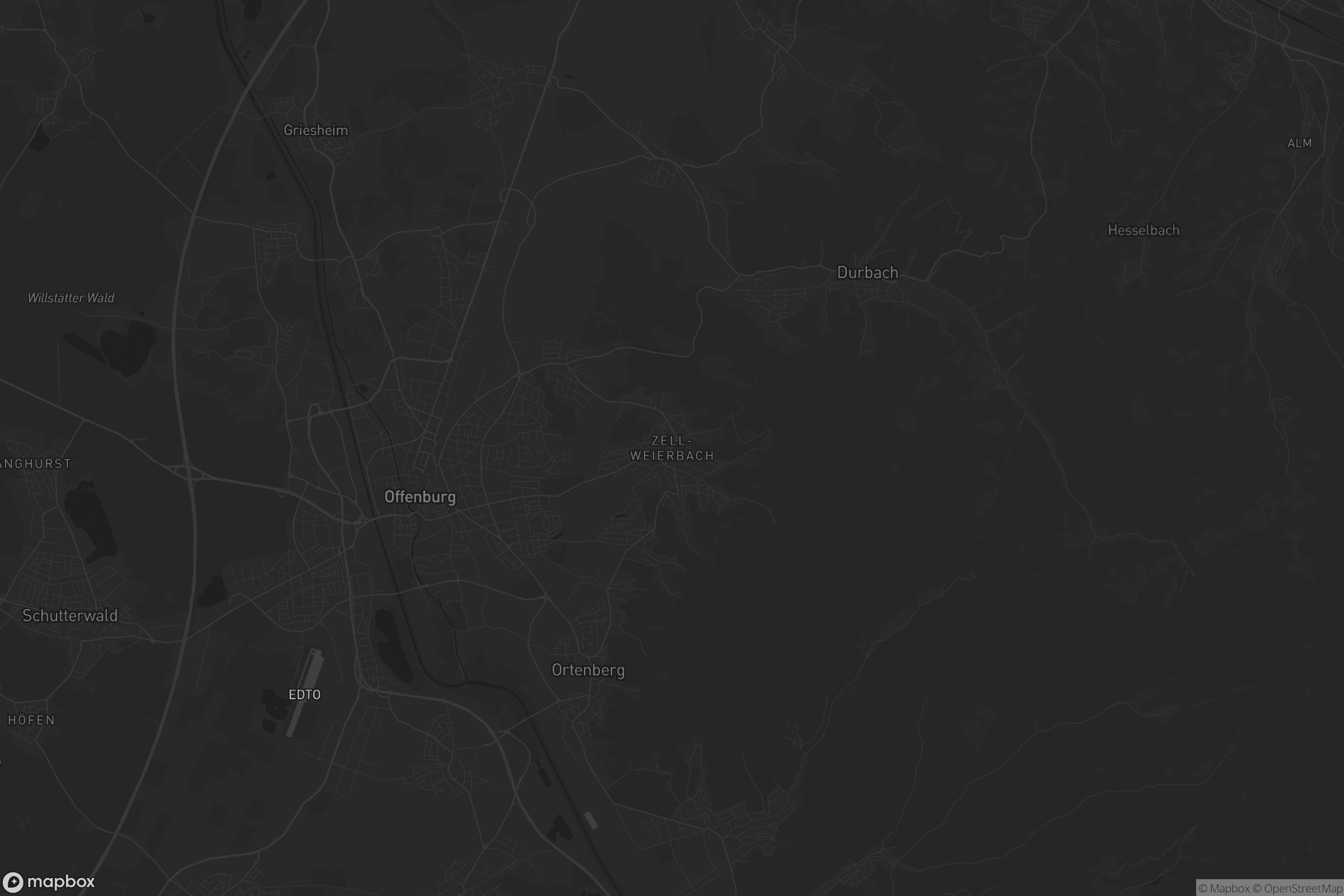 Karte von Zell-Weierbach