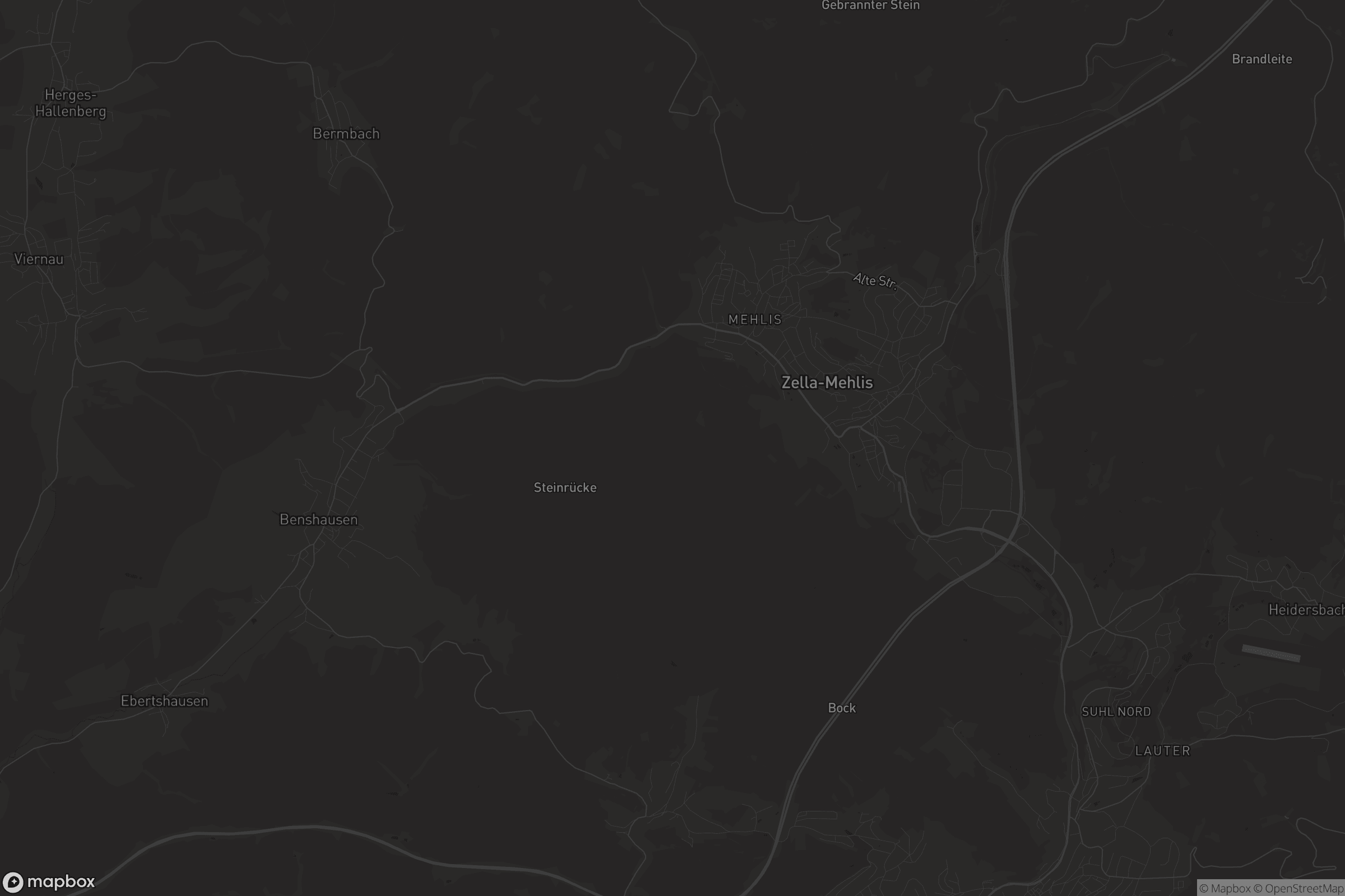 Karte von Zella-Mehlis