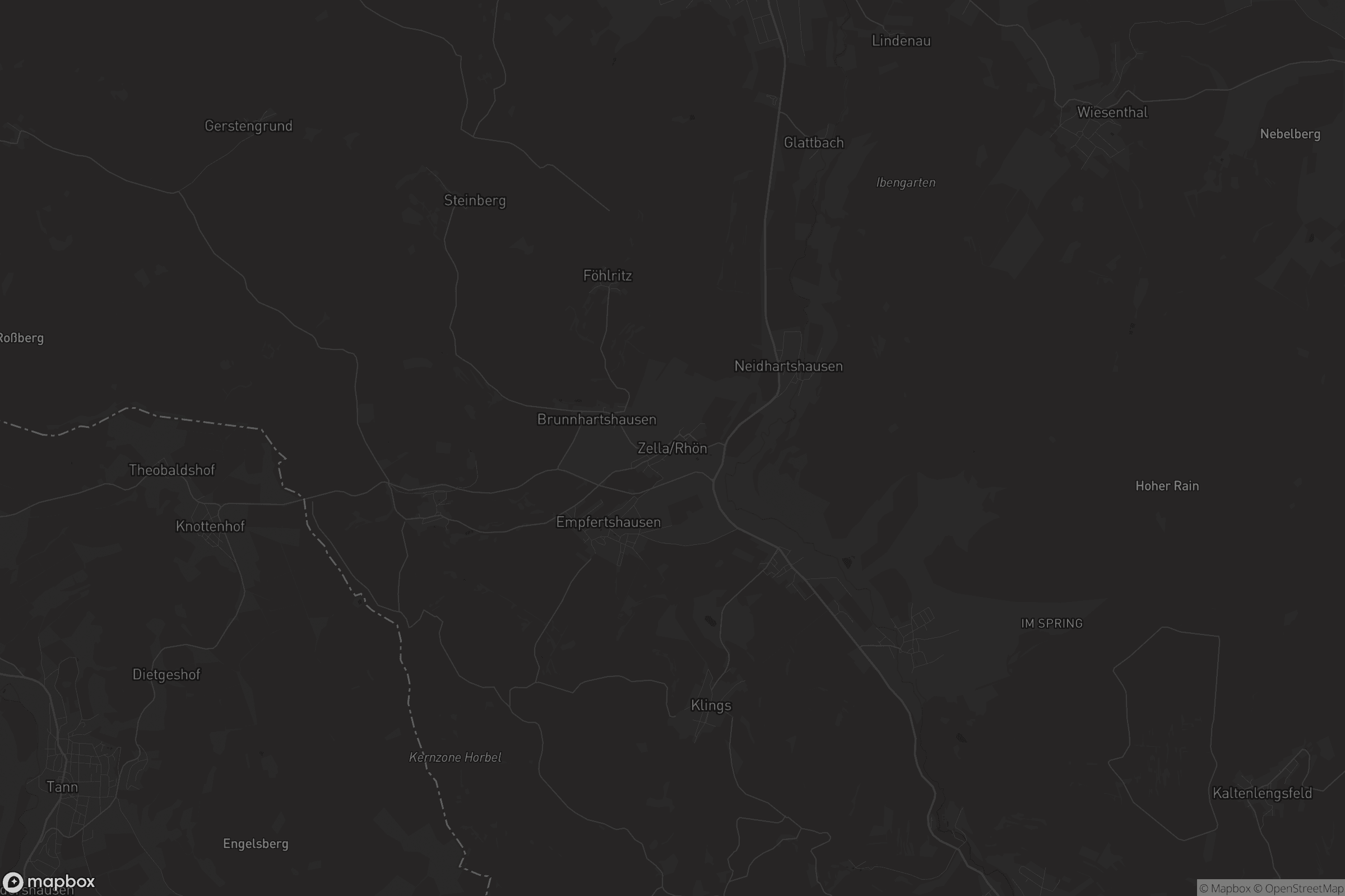 Karte von Zella/Rhön