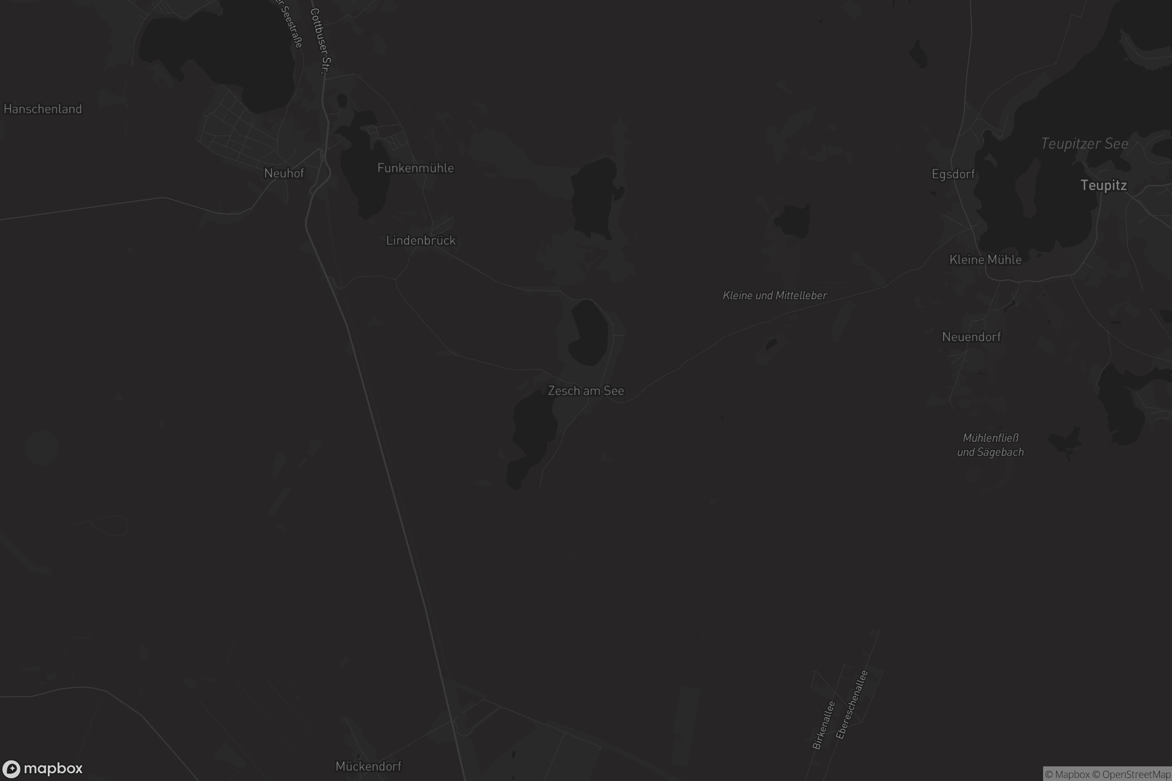 Karte von Zesch am See