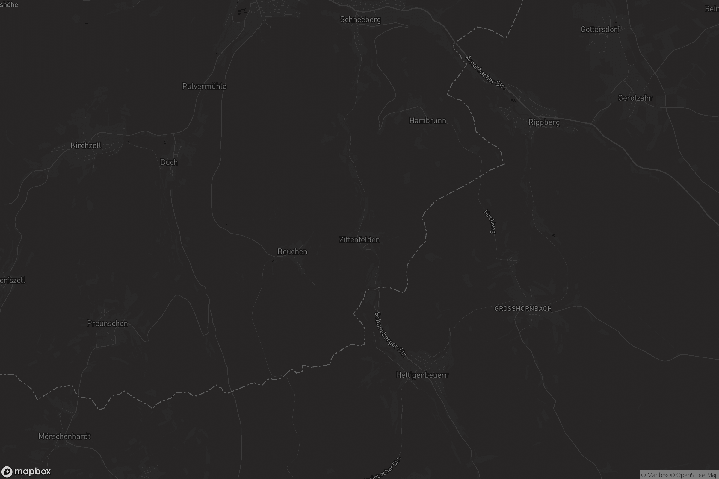 Karte von Zittenfelden