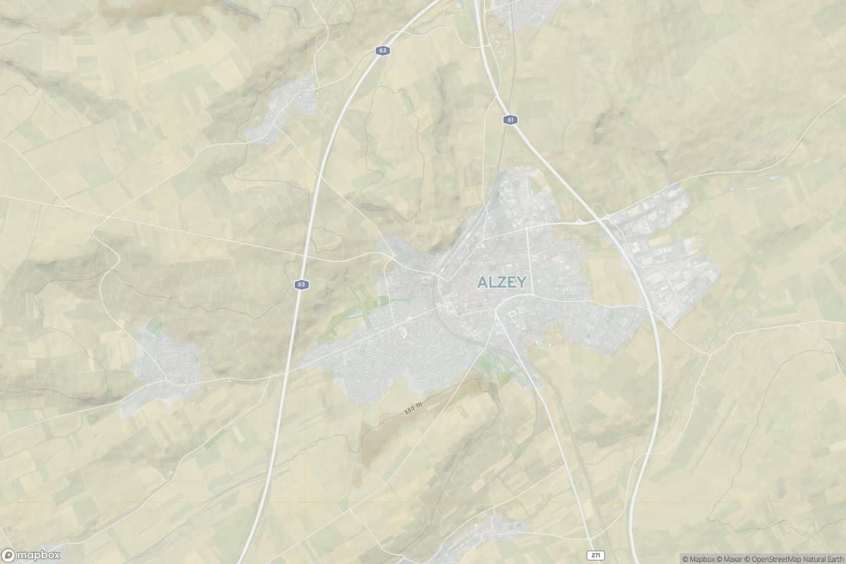 Karte von alzey.