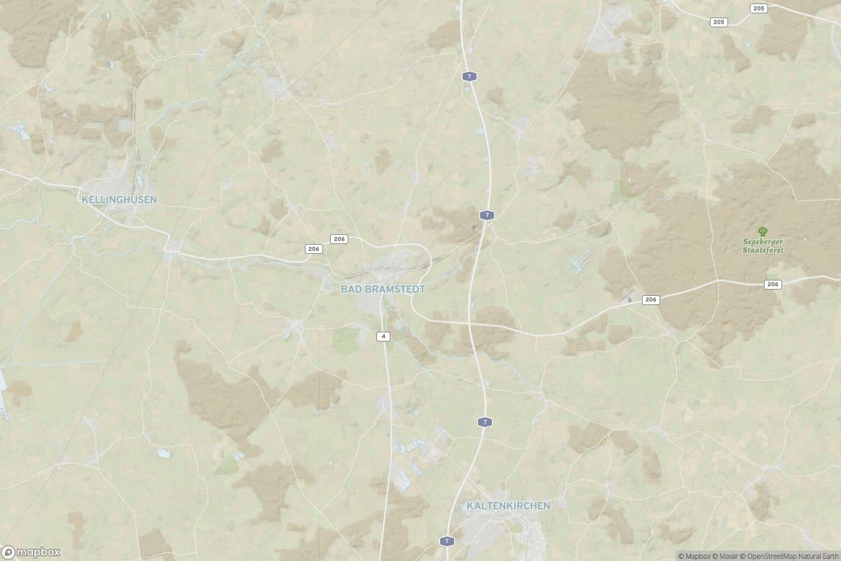 Karte von amt bad bramstedt-land.