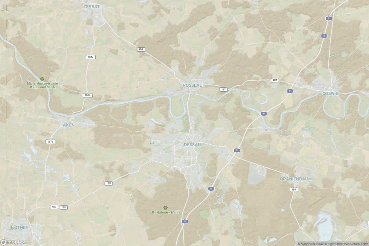 Karte von dessau-roßlau.