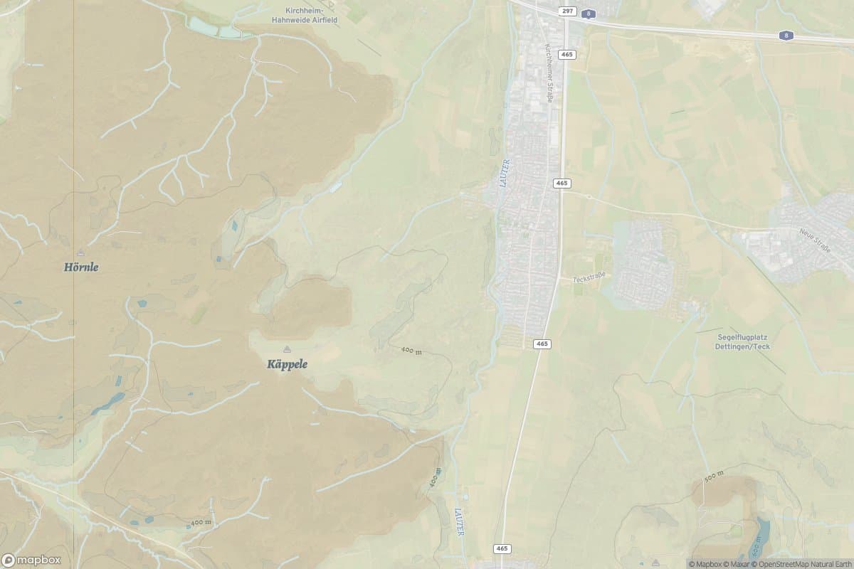 Karte von dettingen unter teck.