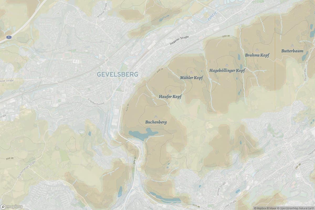 Karte von gevelsberg ennepetal.