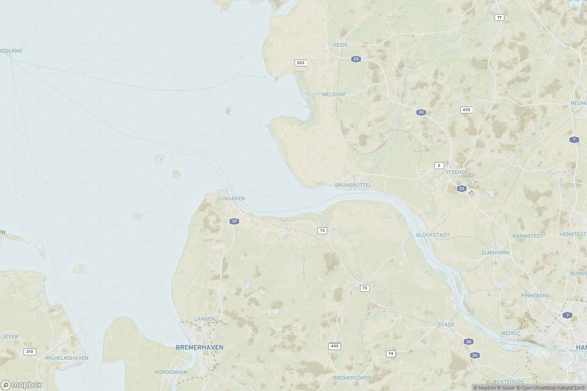 Karte von kreis pinneberg.