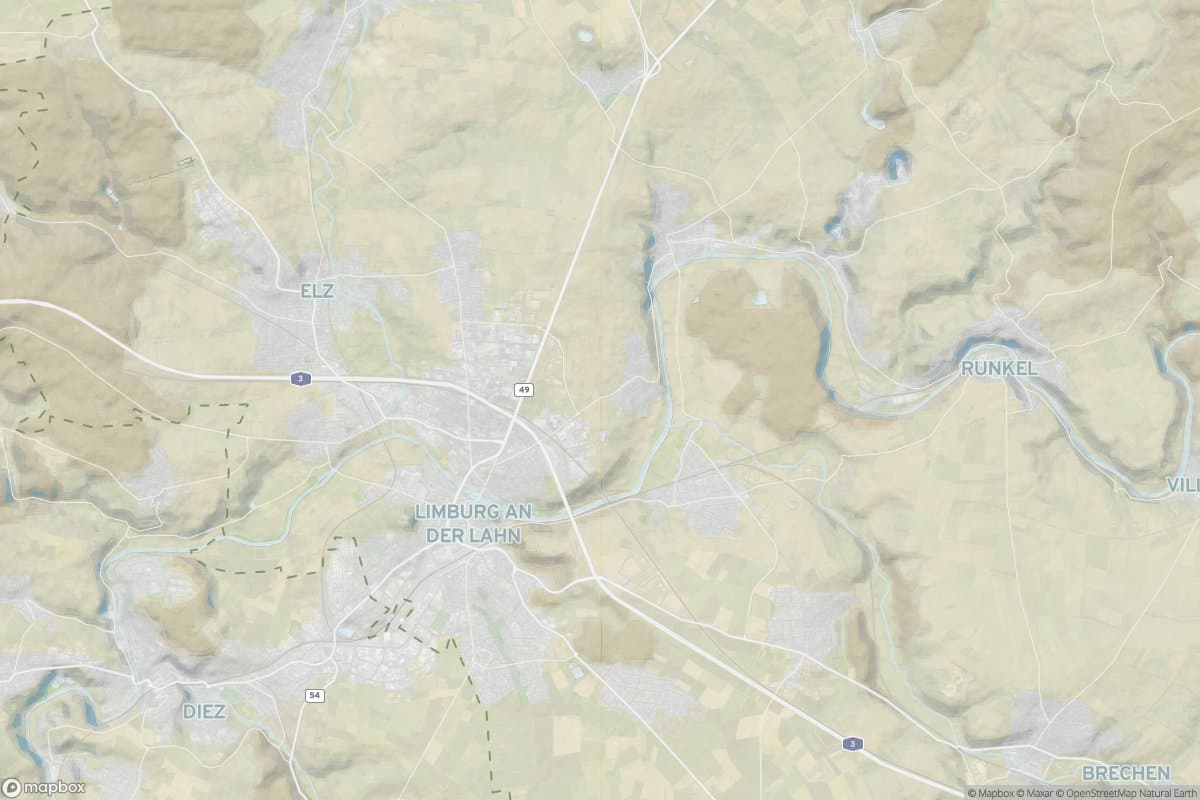 Karte von limburg an der lahn.
