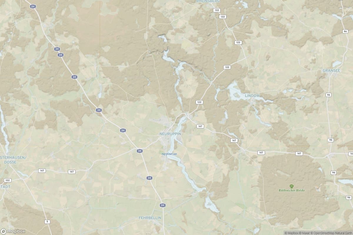 Karte von neuruppin.