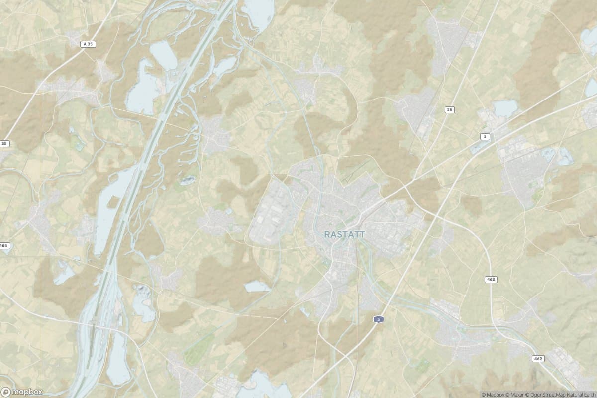 Karte von rastatt.