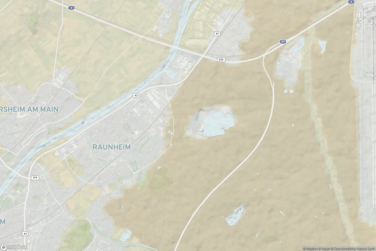 Karte von raunheim.