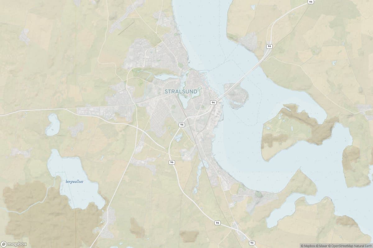 Karte von stralsund.