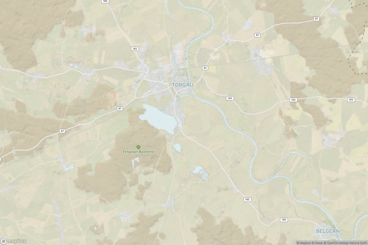 Karte von torgau.