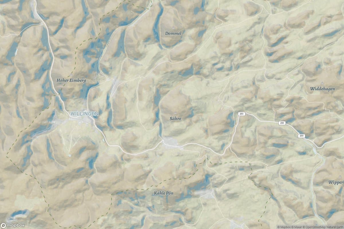 Karte von willingen (upland).